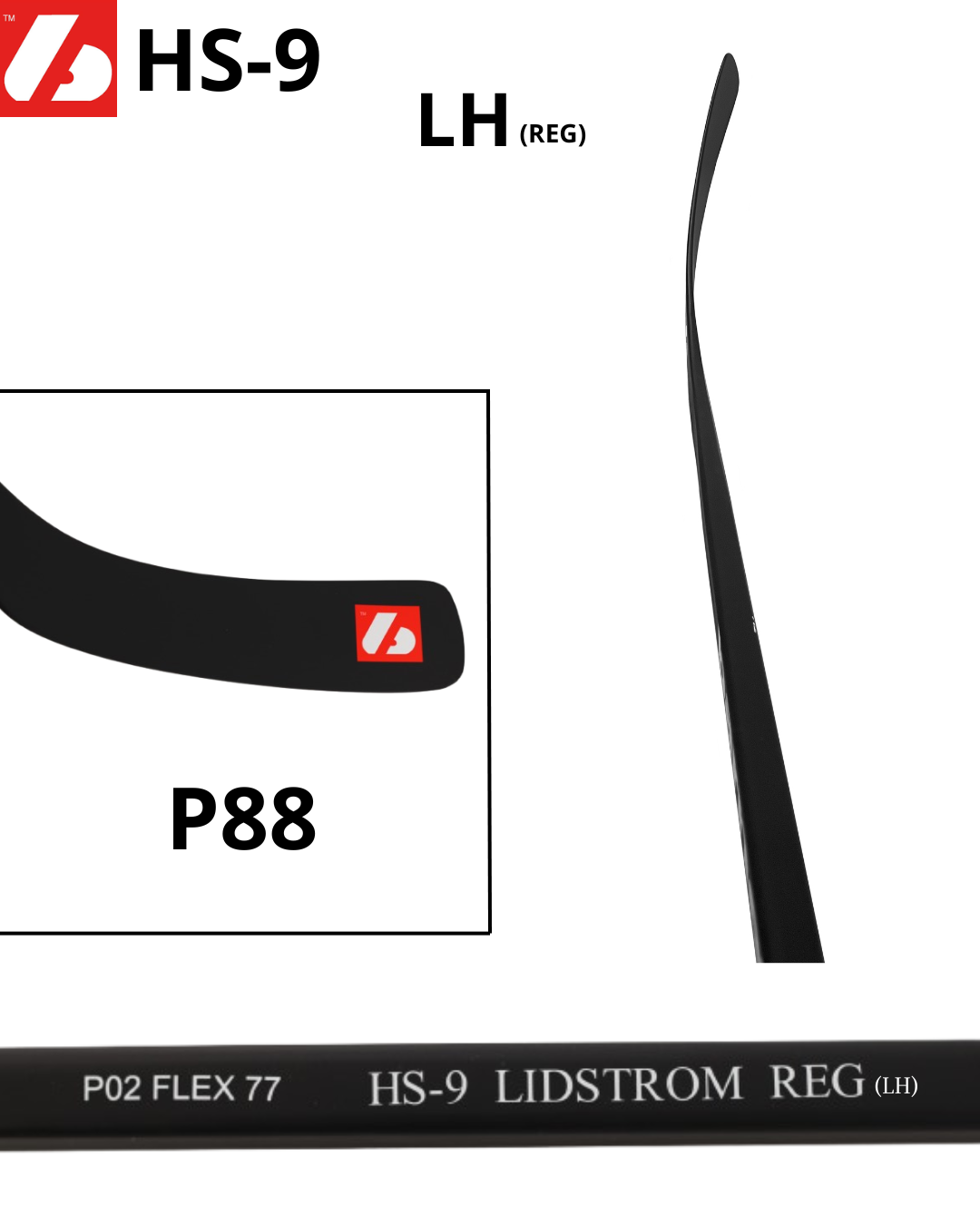 HS-9 Palo de hockey de carbono de alto módulo
