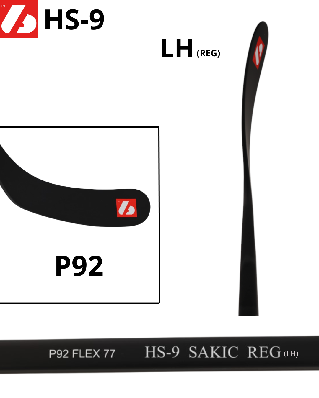 HS-9 Palo de hockey de carbono de alto módulo