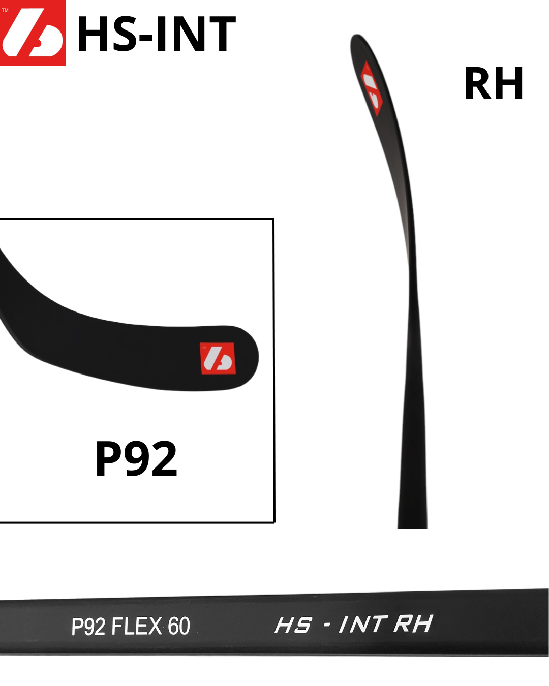 HS-INT Palo de hockey de carbono