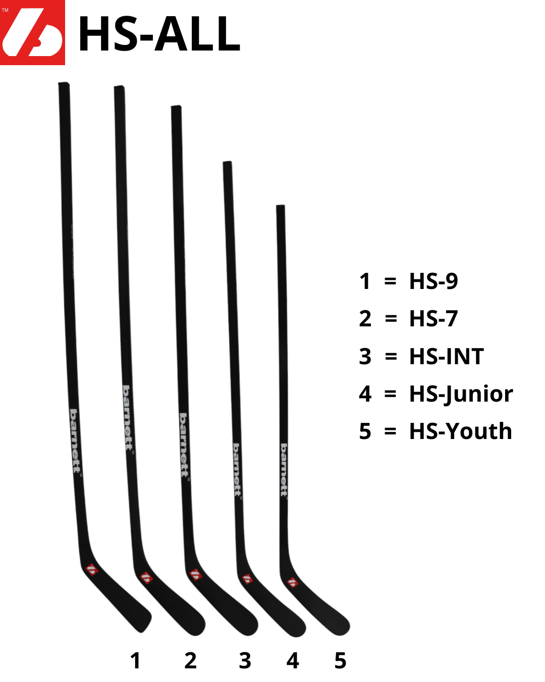 HS-9 Palo de hockey de carbono de alto módulo