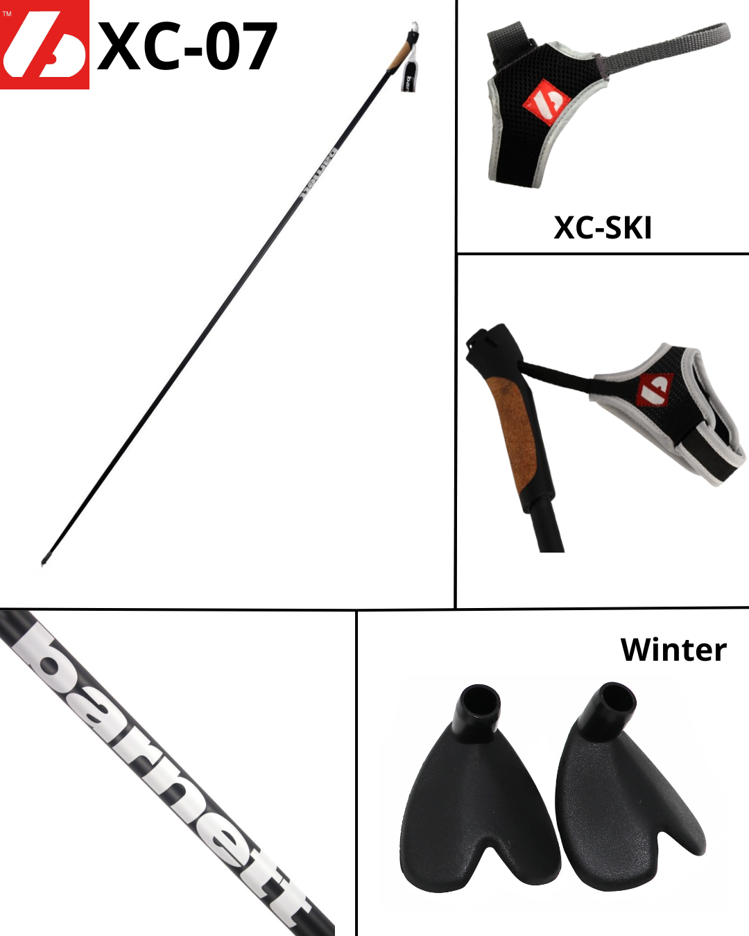 XC-07 Bastones de esquí de fondo JUNIOR