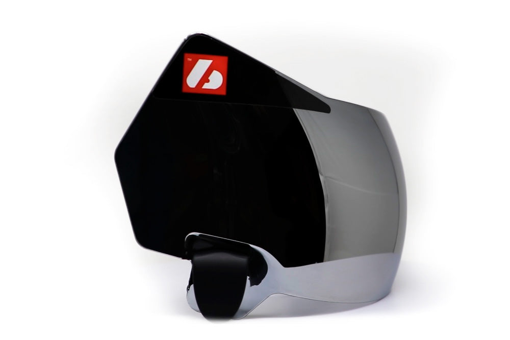 Visera dura REVE ER098 para casco Speed Flex, Cromo