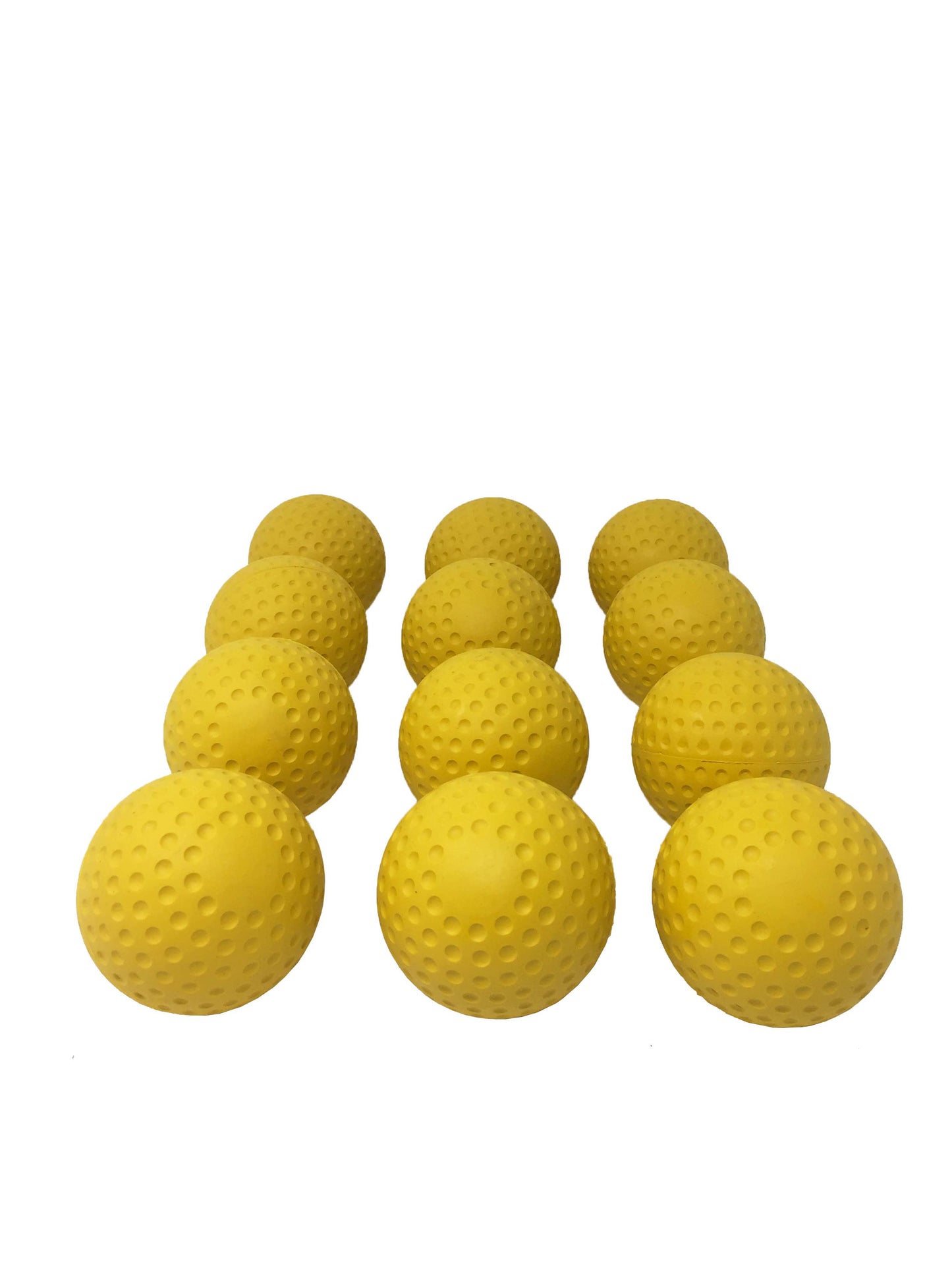 A-123 pelotas de béisbol para máquina de lanzar, tamaño 9', rojo/amarillo, 12 piezas