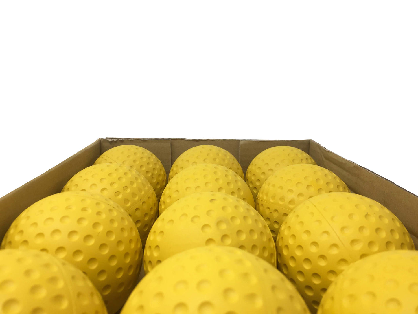 A-123 pelotas de béisbol para máquina de lanzar, tamaño 9', rojo/amarillo, 12 piezas