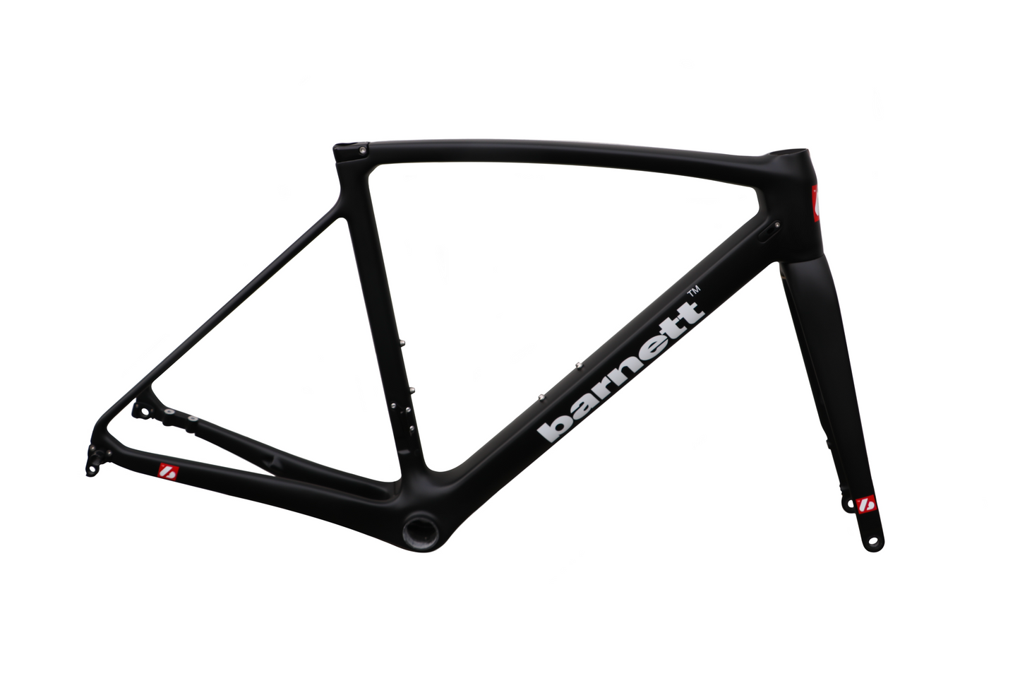 BDC-01 Cuadro de Bicicleta Disco de Carbono, Negro, Blanco