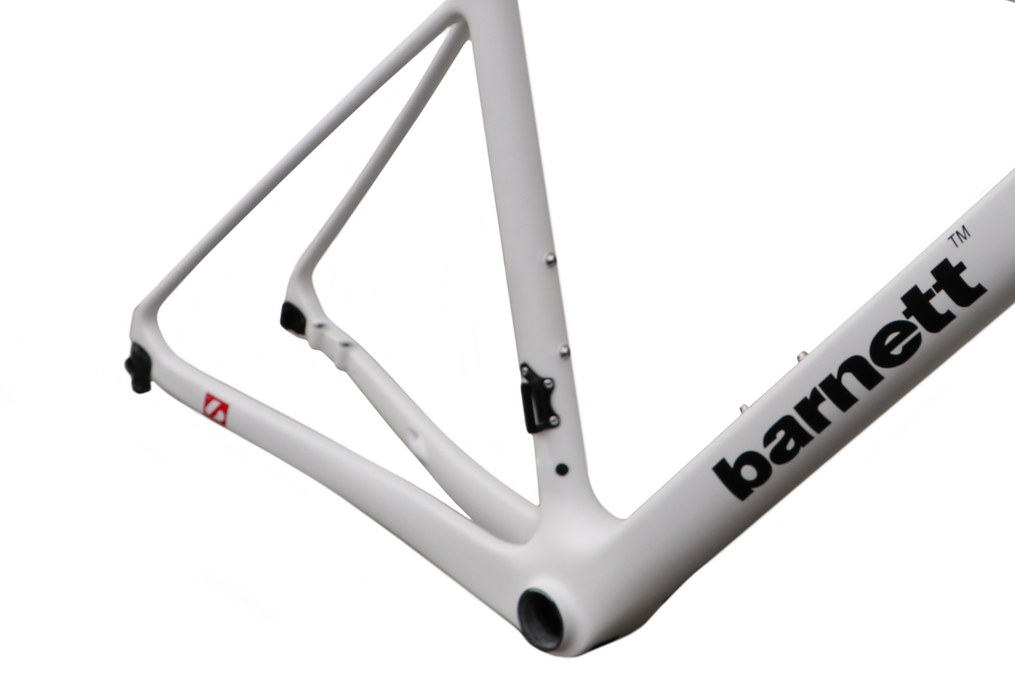 BDC-01 Cuadro de Bicicleta Disco de Carbono, Negro, Blanco