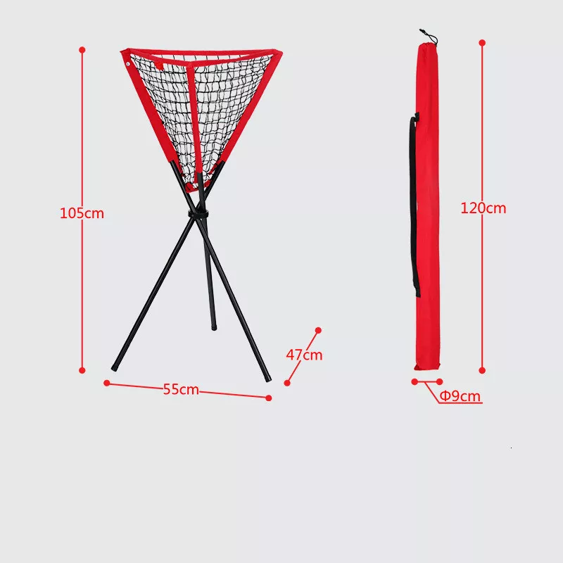 BNB-03 Kit Red de Práctica + Tee de Beisbol + Canasta para Pelotas