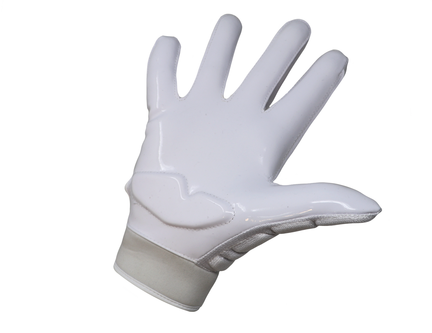 FLG-03 Guantes excepcionales de fútbol americano, linemen, pro, OL,DL, Blanco
