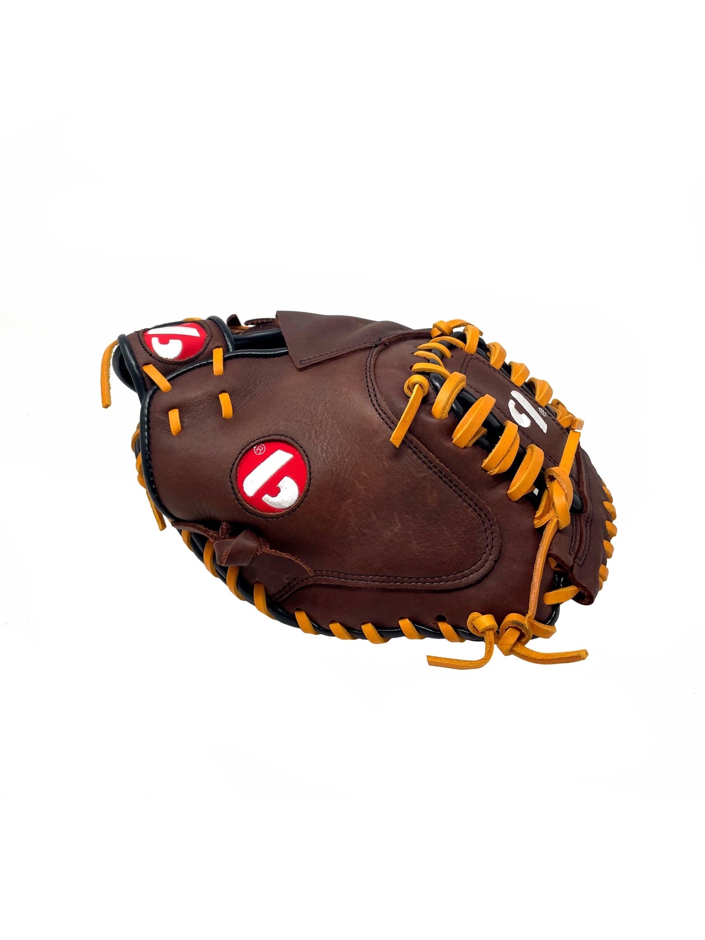 GL-204 Guante de beisbol, cuero, catcher, adulto 34, marrón