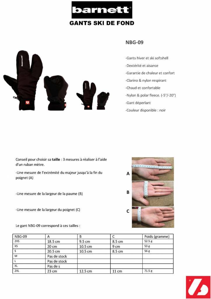 NBG-10 Manoplas de invierno, softshell 23°F/-4°F (-5°/-20°C)