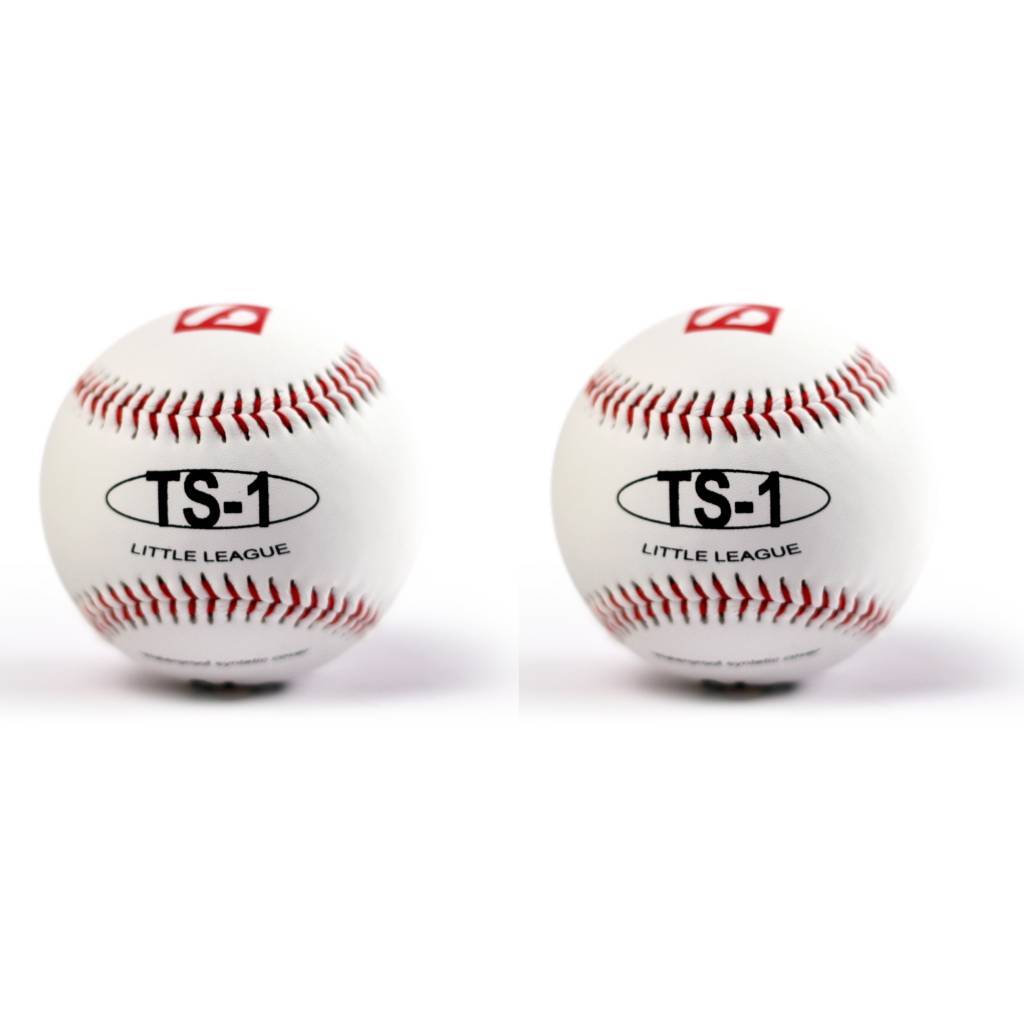 TS-1 Pelota de béisbol, para la entrenamiento, 9'', blanca, 2 unidades