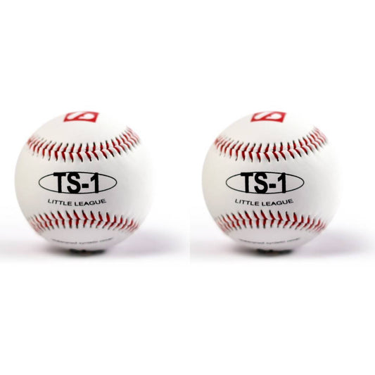 TS-1 Pelota de béisbol, para la entrenamiento, 9'', blanca, 2 unidades