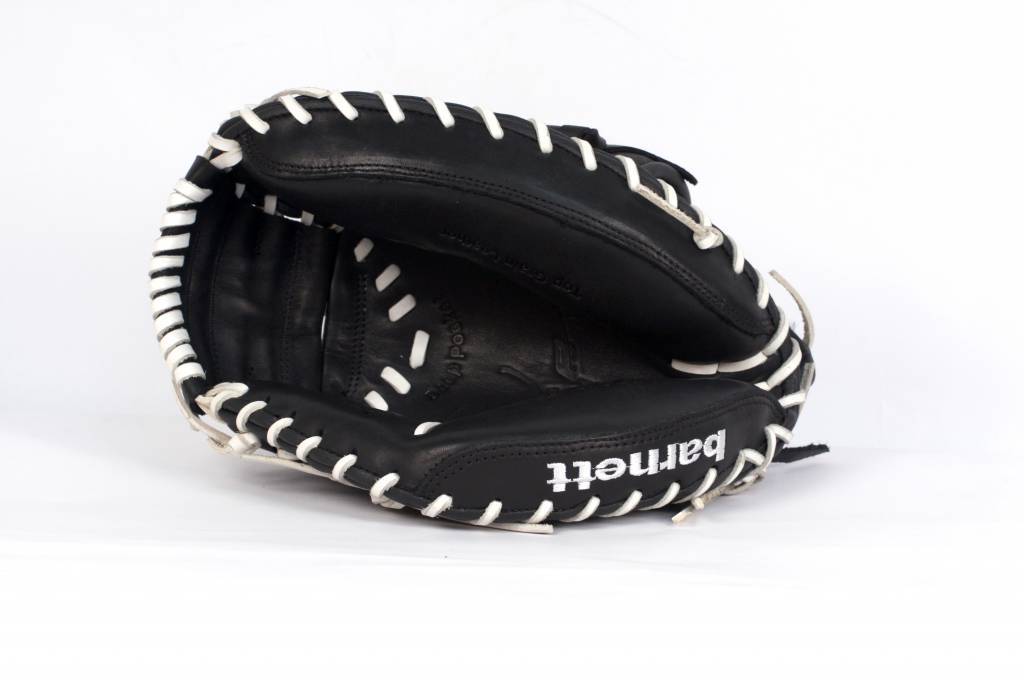 GL-201 Guante de béisbol, cuero, catcher, adulto 34, negro