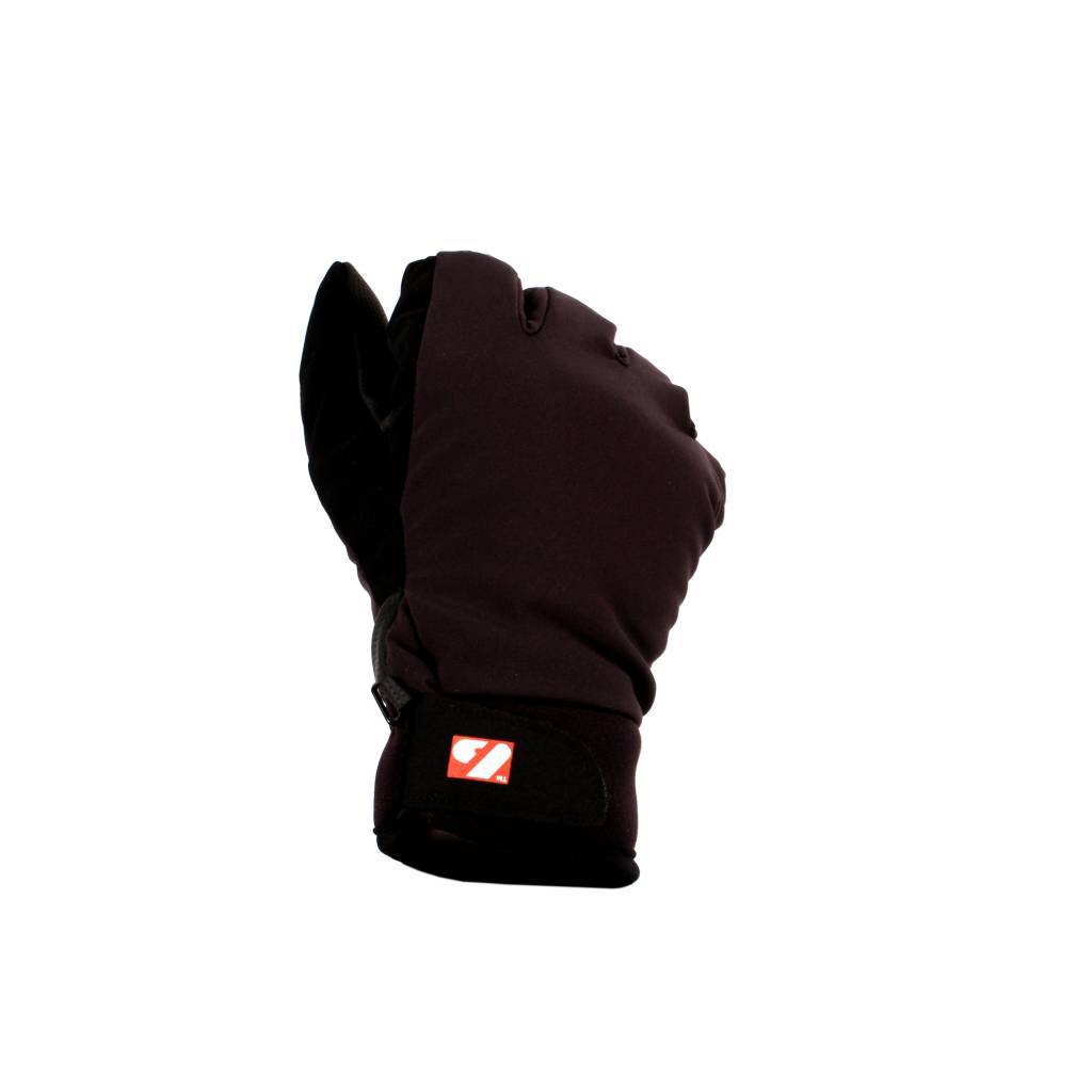 NBG-07 Guantes de esquí de invierno, softshell, negros