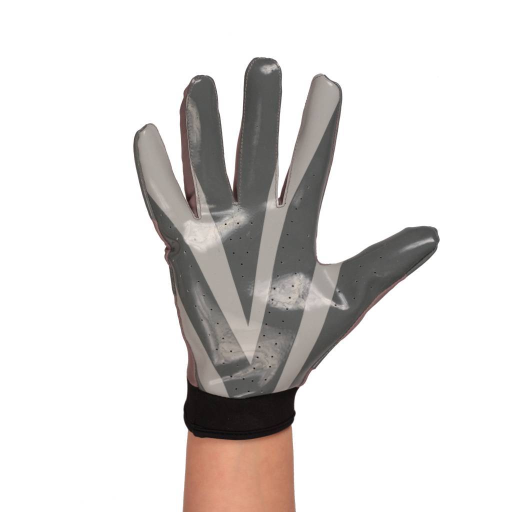 FRG-03 Guantes de fútbol americano para receptor, RE,DB,RB, Gris