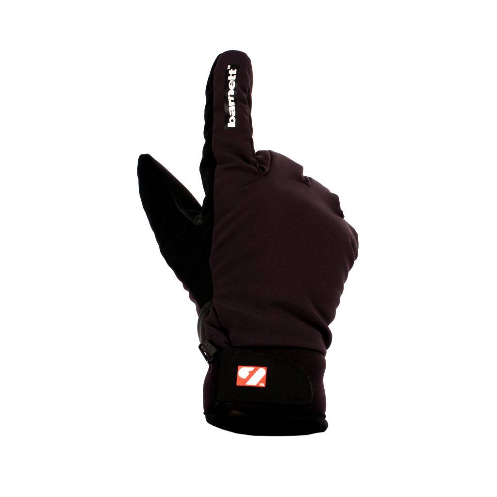 NBG-07 Guantes de esquí de invierno, softshell, negros