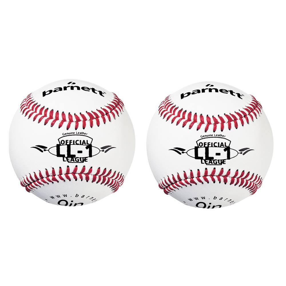 LL-1 Pelota de béisbol, competición/entrenamiento, 9'', blanco, 2 unidades