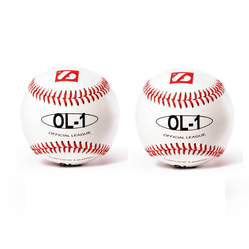 OL-1 Pelota de béisbol, competición, 9'', blanco, 2 unidades