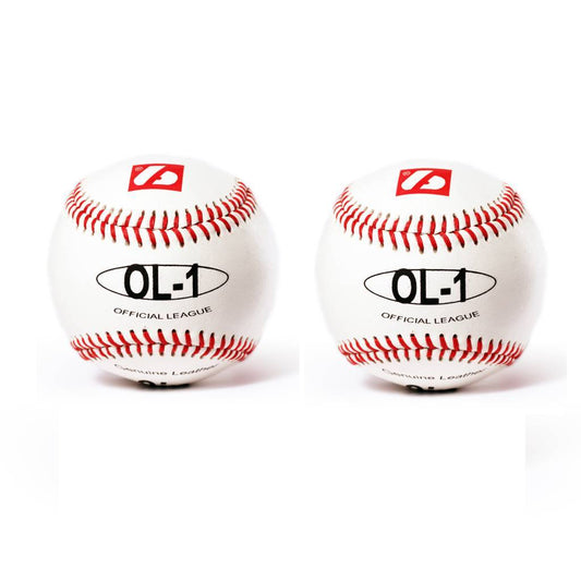 OL-1 Pelota de béisbol, competición, 9'', blanco, 2 unidades