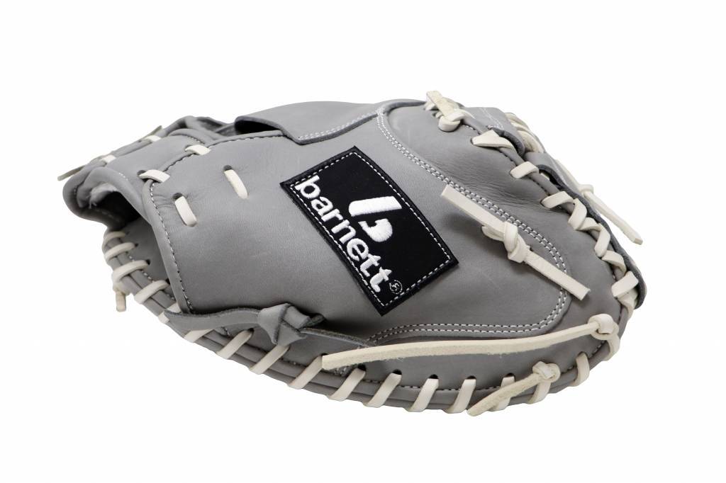 FL-203 guante de softball cuero de alta calidad catcher, gris claro