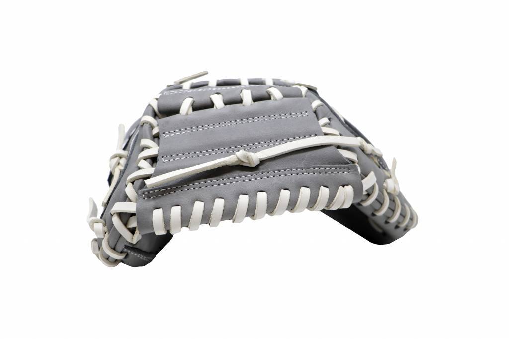 FL-203 guante de softball cuero de alta calidad catcher, gris claro