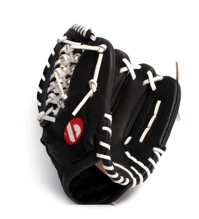 GL-115 Guante de béisbol cuero de competición infield 11.5, Negro