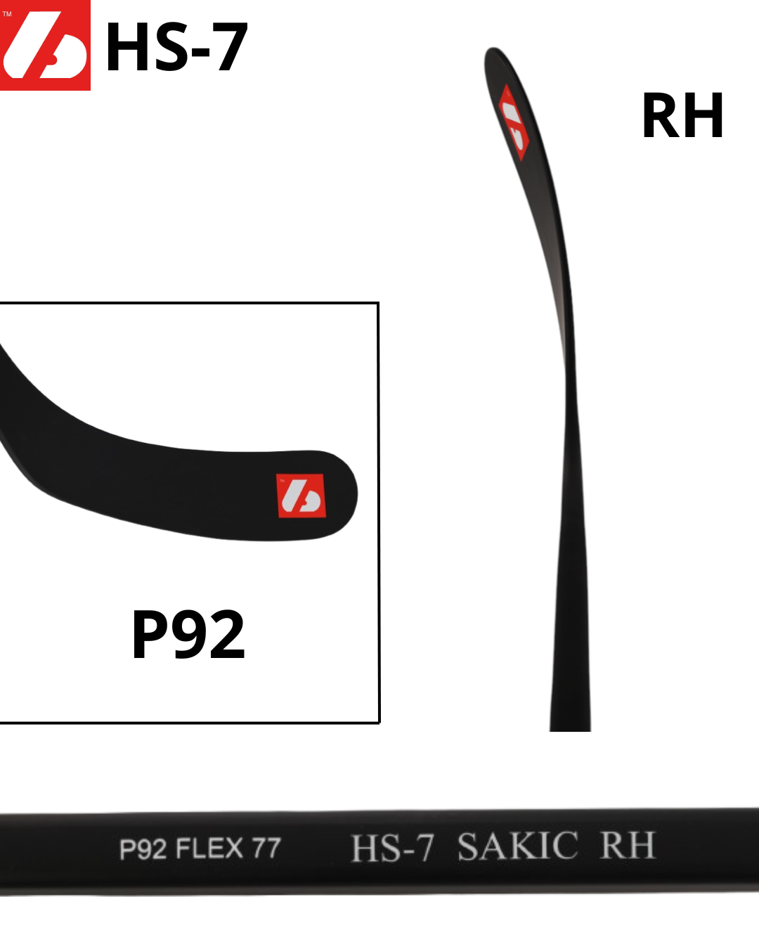 HS-7 Palo de hockey de carbono de alto módulo