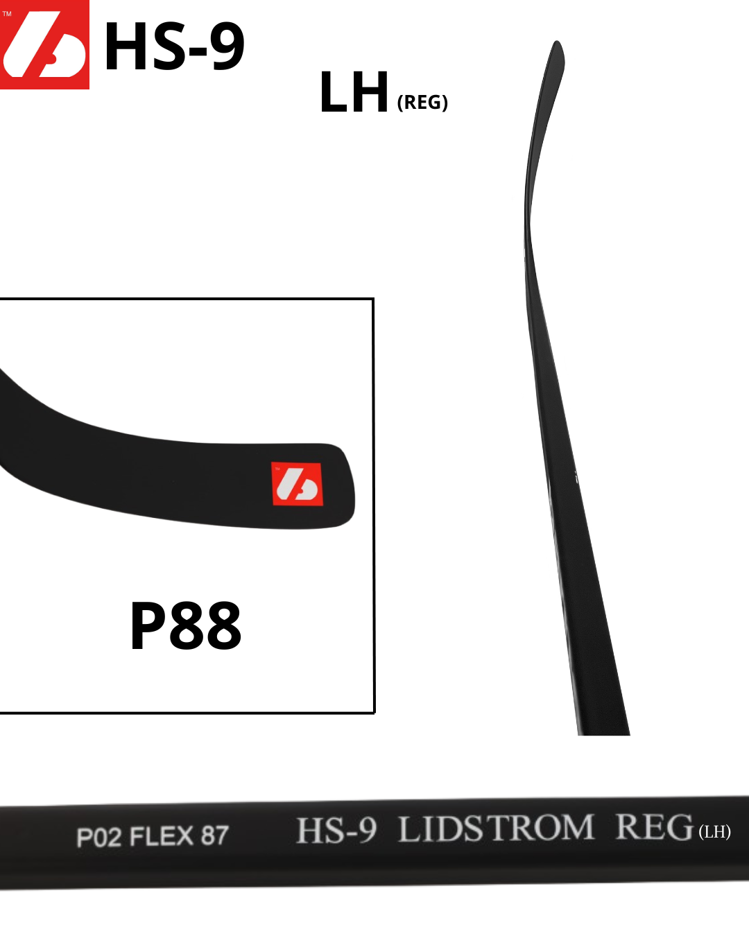 HS-9 Palo de hockey de carbono de alto módulo