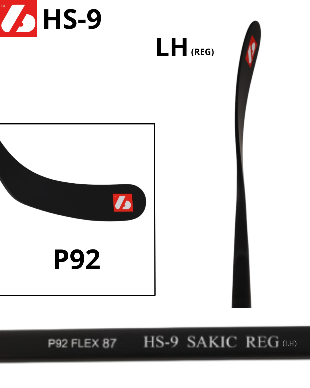 HS-9 Palo de hockey de carbono de alto módulo