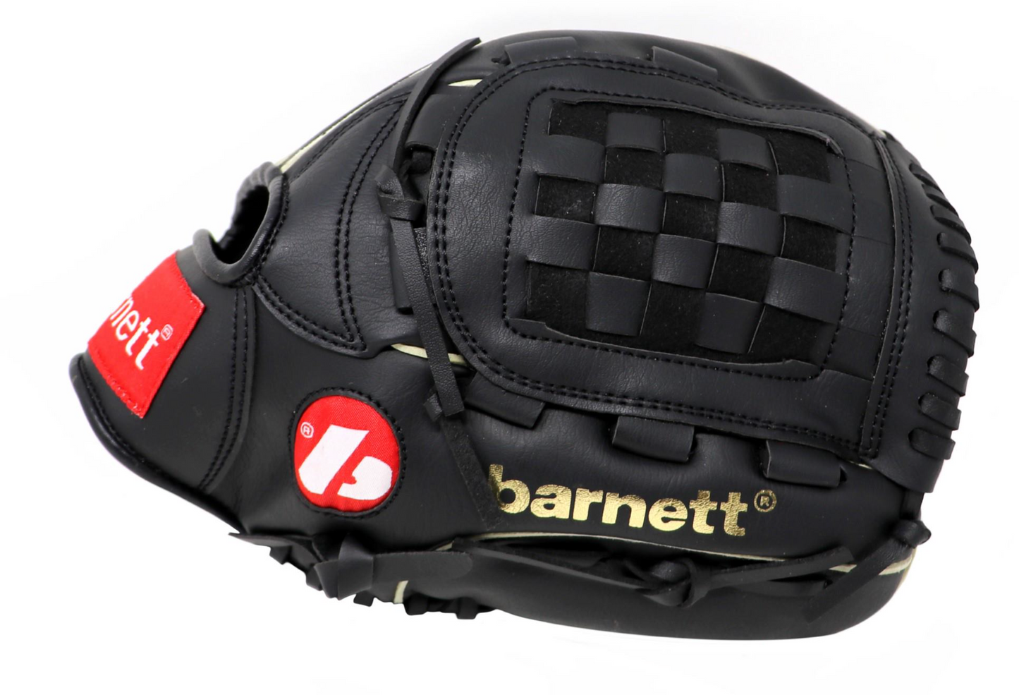 JL-125 Guante de béisbol para la iniciación PU outfield 12,5, negro
