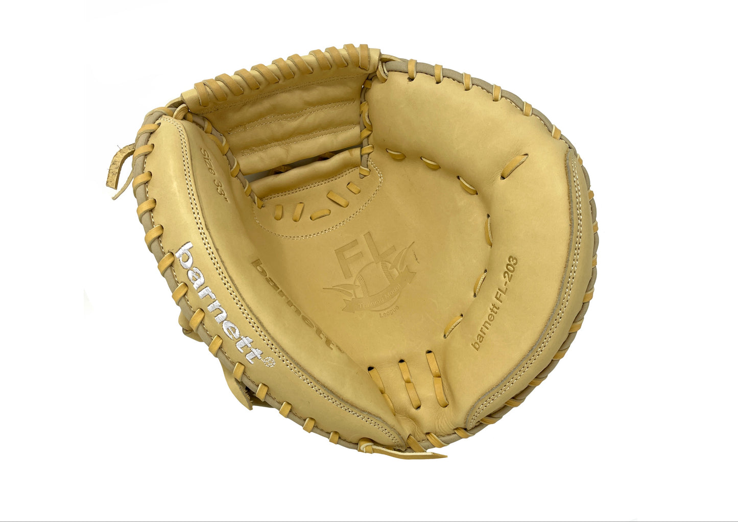 FL-203 Guante de softball cuero de alta calidad catcher, Beige