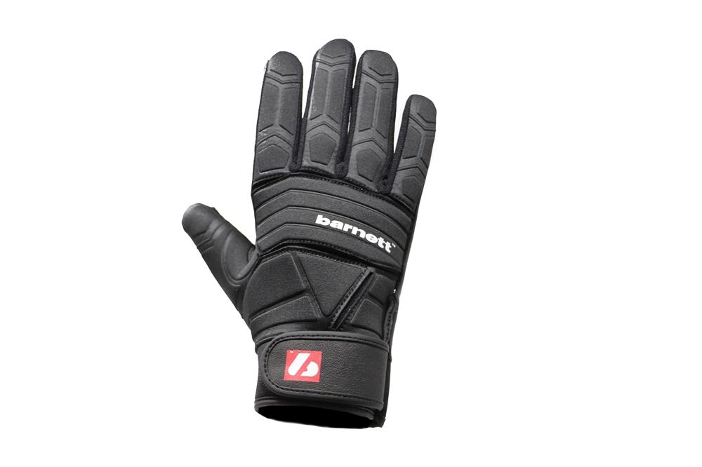 FLG-03 Guantes excepcionales de fútbol americano, linemen, pro, OL,DL, Negro