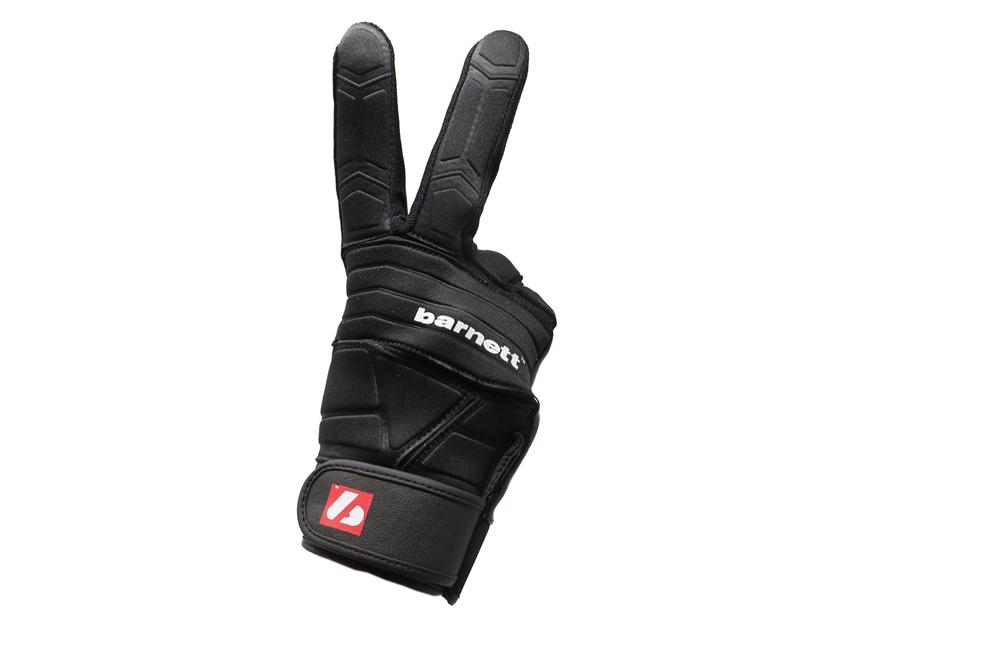 FLG-03 Guantes excepcionales de fútbol americano, linemen, pro, OL,DL, Negro