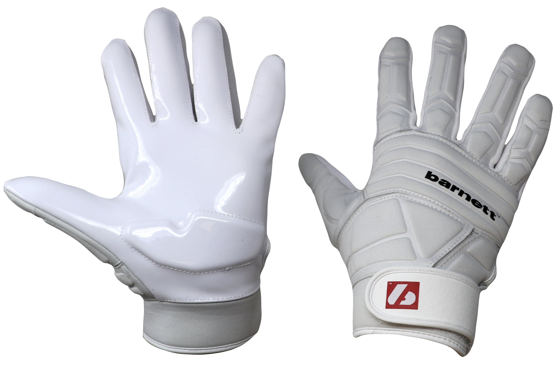 BARNETT FRG-03 Blanco (M) Guantes de Fútbol Americano de Pro