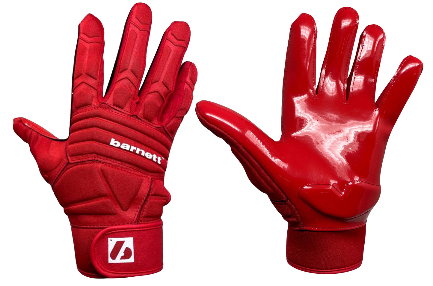 FLG-03 guantes de fútbol americano pro linemen, OL,DL, rojo