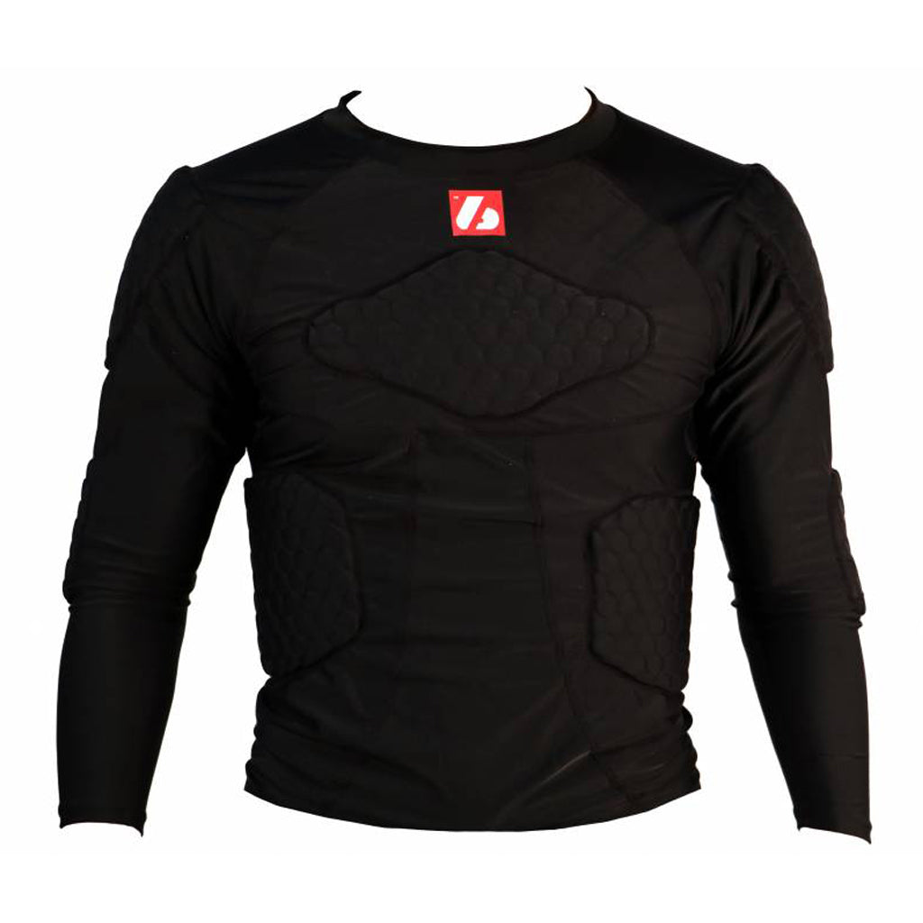 FS-08 camiseta de compresión de manga larga, 5 piezas integrados, para el fútbol Americano