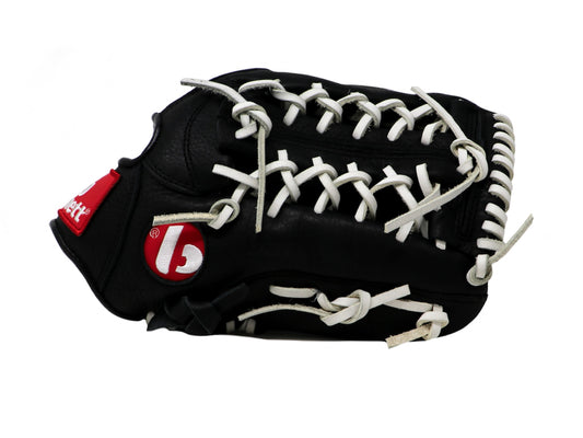GL-125 Guante de beisbol de competición cuero 12,5, negro