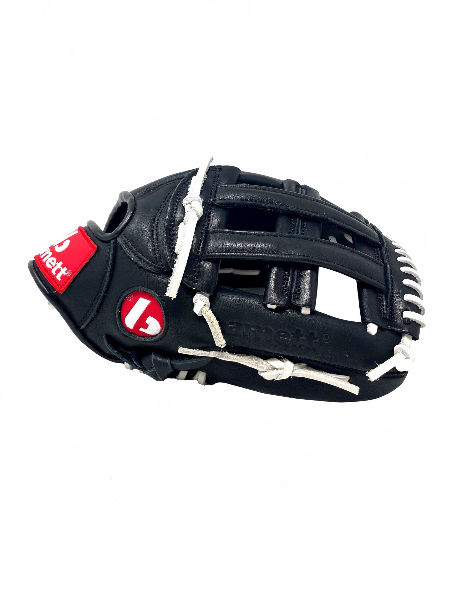 GL-127 Guante de beisbol de competición, cuero, outfield 12,7, negro