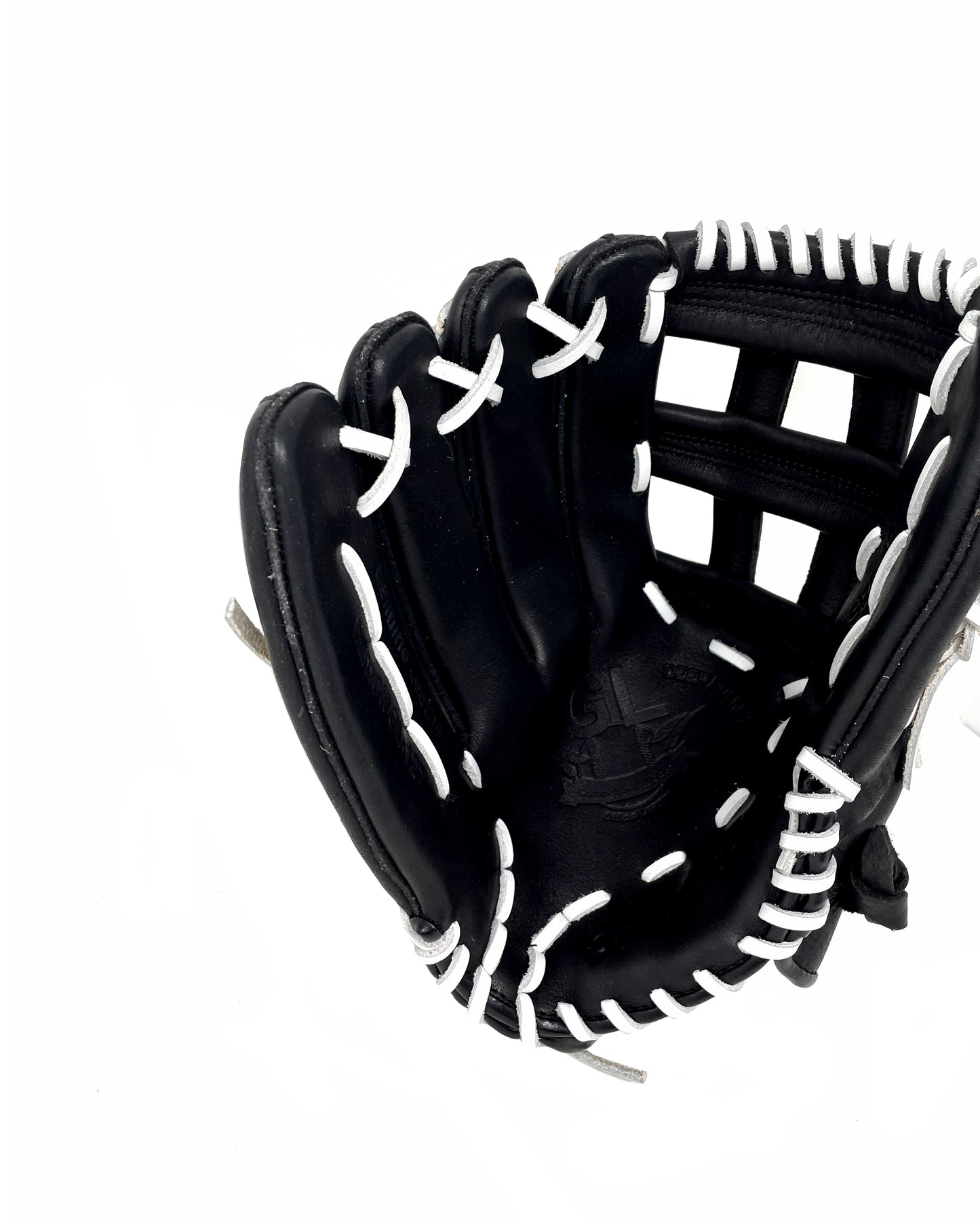 GL-127 Guante de beisbol de competición, cuero, outfield 12,7, negro