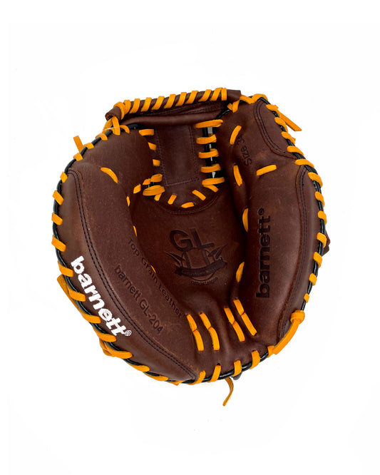 GL-204 Guante de beisbol, cuero, catcher, adulto 34, marrón