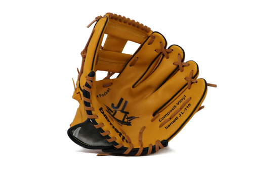 JL-115-baseball glove, outfiled, poliuretano, tamaño 11.5" Marrón
