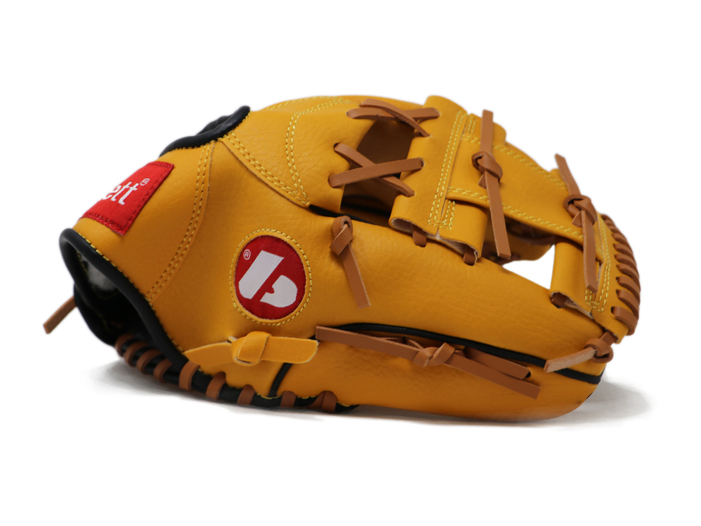 JL-115-baseball glove, outfiled, poliuretano, tamaño 11.5" Marrón