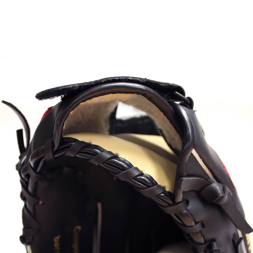 JL-120 GUANTE DE BEISBOL INICIACION NEGRO PU OUTFIELD 12