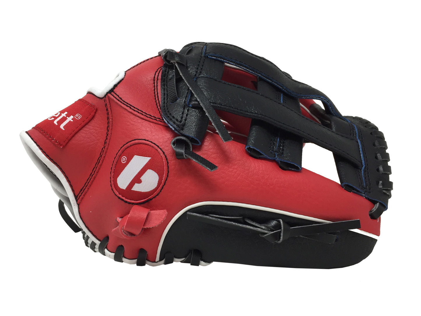 JL-120 - Guanti da baseball, outfiled, poliuretano, tamaño 12"  Rojo