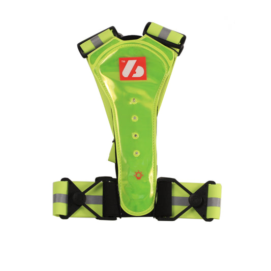 LW-1 Chaleco fluorescente con luces LED y bandas reflectantes