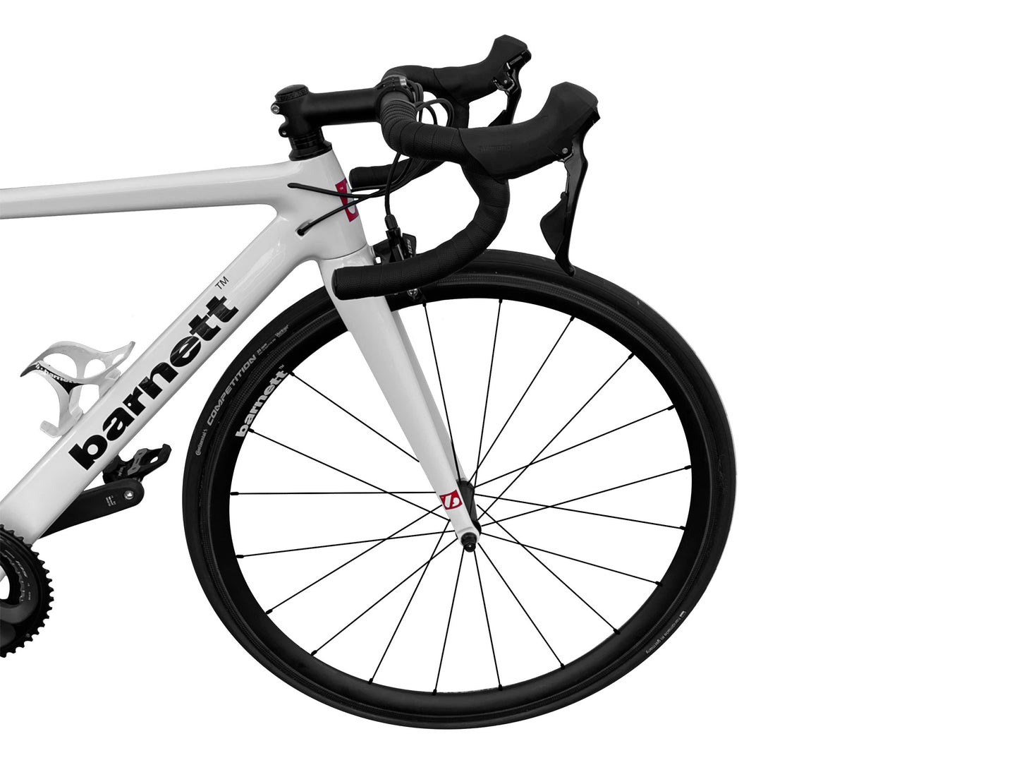 BRC-GLOSSY Bicicleta ensamblada  Shimano 105 // Cuadro y llantas de bicicleta de carbono Blanco
