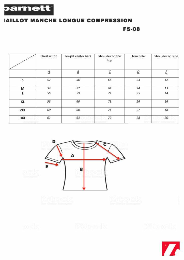 FS-08 camiseta de compresión de manga larga, 5 piezas integrados, para el fútbol Americano