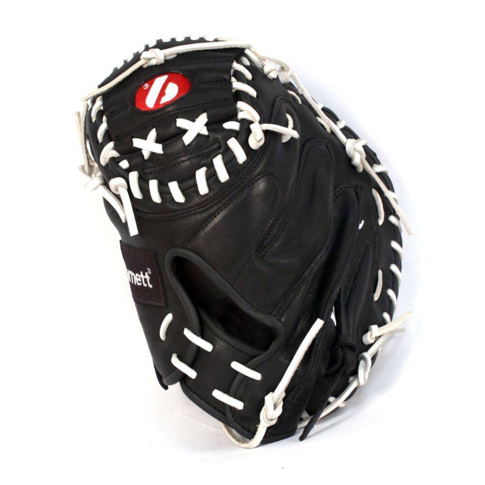 GL-203 Guante de beisbol, cuero, catcher, adulto 34, negro