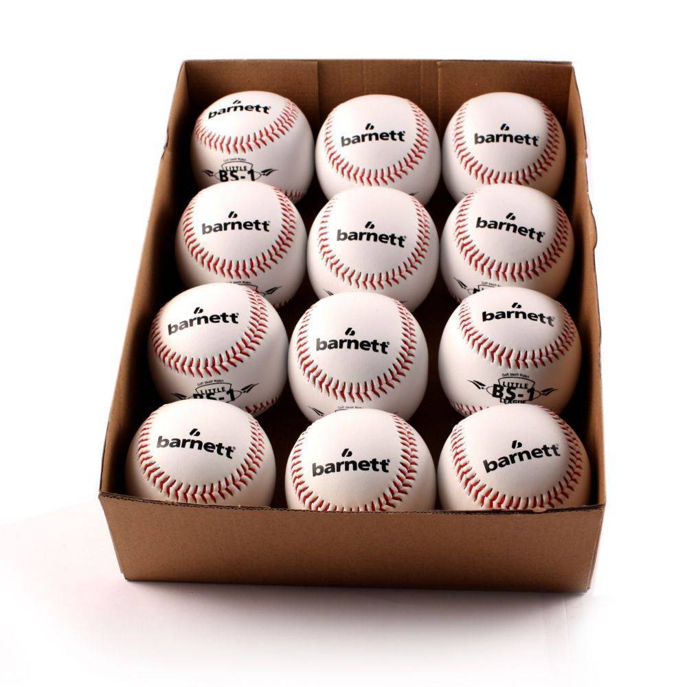 BS-1 Pelota de béisbol, 9'', blanca, 1 docena