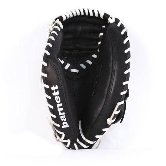 GL-201 Guante de béisbol, cuero, catcher, adulto 34, negro